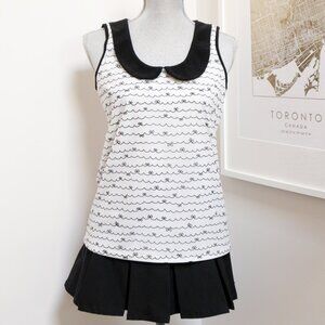 Scribble Bow Print Sleeveless Blouse 🎀 RICKI'S